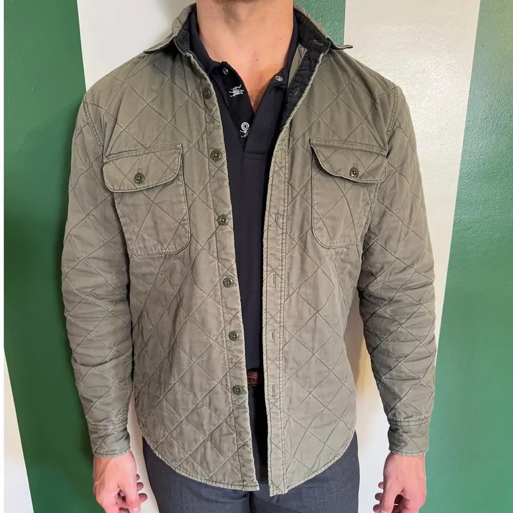 J. Crew Quilted Cotton Button Up Jacket